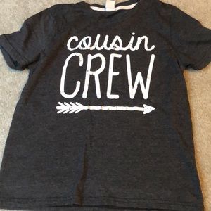 Size S boys cousin crew tshirt